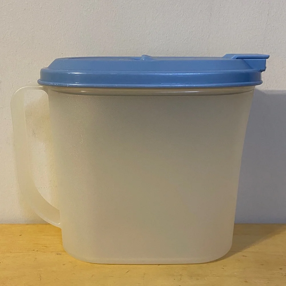 Tupperware Blue and Clear Kitchen Pitcher